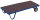 Schwerlast-Rollplatte, 150 kg Traglast, 990 x 700 mm, blau