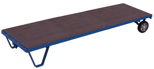 Schwerlast-Rollplatte, 2000 kg Traglast, 3290 x 800 mm, blau