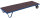 Schwerlast-Rollplatte, 3000 kg Traglast, 3290 x 800 mm, blau