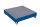 Auffangwanne mit Gitterrost f&uuml;r 4 F&auml;sser a 200 l, 1000 kg Traglast, 1190 x 1190 mm, blau