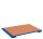 Plattenst&auml;nder ohne B&uuml;gel, 1200 kg Traglast, 1200 x 800 mm, blau