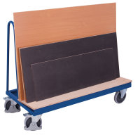Plattenwagen, 500 kg Traglast, 1500 x 370 mm, blau