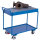 Tischwagen mit 2 Ladefl&auml;chen und Gitterrost, 250 kg Traglast, 995 x 595 mm, blau