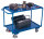 Tischwagen mit 2 Ladefl&auml;chen, 250 kg Traglast, 995 x 595 mm, blau