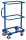 Beistellwagen ohne B&ouml;den, 200 kg Traglast, 610 x 410 mm, blau