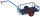 Handwagen ohne Bordwand, 400 kg Traglast, 1125 x 535 mm, blau