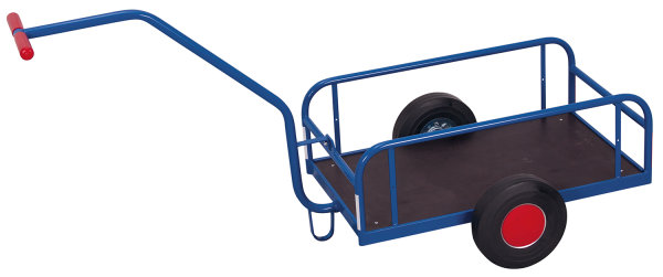 Handwagen ohne Bordwand, 200 kg Traglast, 785 x 435 mm, blau