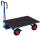 Handpritschenwagen ohne Bordwand, 700 kg Traglast, 1000 x 700 mm, blau