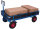 Handpritschenwagen mit Bordwand, 1000 kg Traglast, 1585 x 780 mm, blau
