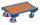 Euro-System-Roller mit Boden und Eckh&uuml;lsen, 250 kg Traglast, 605 x 410 mm, blau
