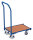 Euro-System-Roller mit Boden und Schiebeb&uuml;gel, 250 kg Traglast, 605 x 410 mm, blau
