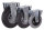 Bockrolle mit Luftreifen, 200 x 50 mm, schwarz, BGL B 4/200/50R, BH: 235  GW: 62 RI