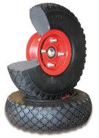 Pannensicheres Rad, 260 x 85 mm, schwarz, Durchmesser 260 x 85 mm, Gummi-Schaum-Rad