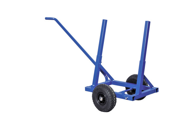 Plattenwagen, 1600x600x800 mm, 200 kg Tragf&auml;higkeit, Blau, luftbereift