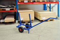 Plattenwagen, 1600x600x800 mm, 200 kg Tragf&auml;higkeit, Blau, luftbereift