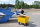 Abfallwagen 200 l, 1220x580x820 mm, 400 kg Tragf&auml;higkeit, Gelb, luftbereift