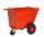 Abfallwagen 400 l, 1310x720x1000 mm, 750 kg Tragf&auml;higkeit, Rot, luftbereift