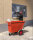 Abfallwagen 400 l, 1310x720x1000 mm, 750 kg Tragf&auml;higkeit, Rot, luftbereift