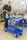 Etagenwagen mit 2 B&ouml;den, vollst&auml;ndig geschwei&szlig;t, 2 Ebenen, 940 x 440 mm, 400 kg Tragf&auml;higkeit, Blau, ohne Bremsen