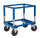 Palettenwagen - niedrig, 800x600x654 mm, 800 kg Tragf&auml;higkeit, Blau, ohne Bremsen