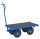 Schwerlastwagen, 1200 x 690 mm, 1300 kg Tragf&auml;higkeit, Blau, luftbereift
