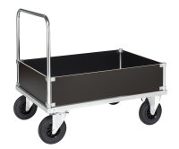 Kofferwagen, 1130 x 830 mm, 500 kg Tragf&auml;higkeit, Verzinkt, ohne Bremsen