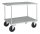 Tischwagen, 2 Ebenen, 1000 x 700 mm, 500 kg Tragf&auml;higkeit, Verzinkt, ohne Bremsen