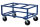 Palettenwagen 1200x100, 1200x1000x650 mm, 800 kg Tragf&auml;higkeit, Blau, mit Bremsen
