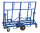 Plattenwagen, 1860 x 1170 mm, 500 kg Tragf&auml;higkeit, Blau