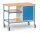 Rolltisch 5864, 1120 x 650  mm, 150 kg Tragf&auml;higkeit, Blau, mit Bremse