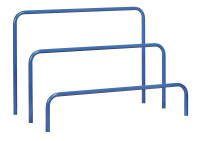 Einsteckbügel 3012 - Höhe 300 mm, 1200x300 mm, Blau, für Plattenwagen 4463+4463-1
