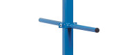 Tragarm 370 mm lang mit PVC-Schlauch, Blau, 1 Satz = 2...