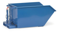 Kippbehälter 6230 mit Ablasshahn, 1313x690 mm, 750 kg Tragfähigkeit, Blau