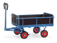 Handpritschenwagen 6453V mit Zugöse, 1200 x 800  mm, 700 kg Tragfähigkeit, Blau