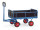 Handpritschenwagen 6453V mit Zug&ouml;se, 1200 x 800  mm, 700 kg Tragf&auml;higkeit, Blau