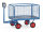 Handpritschenwagen 6433V mit Zug&ouml;se, 1200 x 800  mm, 700 kg Tragf&auml;higkeit, Blau