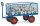 Handpritschenwagen 6434V, 1200 x 800  mm, 1000 kg Tragf&auml;higkeit, Blau