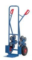 Treppenkarre TK 1327, 590x1300 mm, 200 kg Tragfähigkeit, Blau, luftbereift