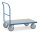 Schiebeb&uuml;gelwagen 2502 mit Hart-PVC-Plattform, 1000 x 700  mm, 600 kg Tragf&auml;higkeit, Blau, mit Bremse