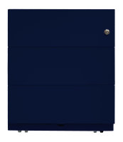 Rollcontainer Note&trade; mit Griffleiste, 3 Universalschubladen, Farbe oxfordblau