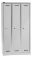 MonoBloc™ Garderobenschrank, 3 Abteile, je 1 Fach, Farbe lichtgrau