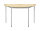 Bisley Mehrzwecktisch, halbrund, Gestell aus Stahl, 30 x 30 mm, Tischplatte 19 mm, verschiedene Gr&ouml;&szlig;en und Farben