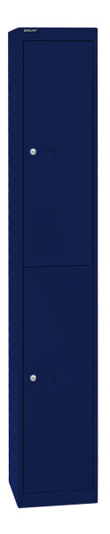 Bisley Garderobenschrank Office, 1 Abteil, 2 F&auml;cher, T 305 mm, verschiedene Farben