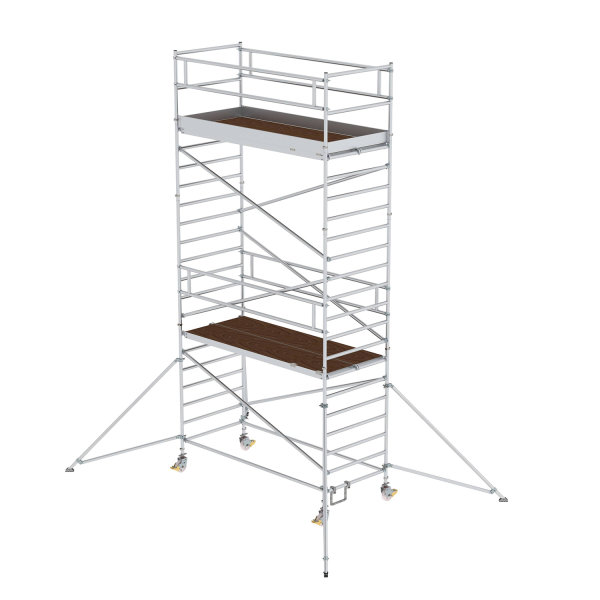 Rollger&uuml;st 1,35x3,0 m mit Ausleger &amp; Doppel-Plattform Plattformh&ouml;he 5,35 m