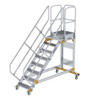 Plattformtreppe 45&deg; fahrbar Stufenbreite 600 mm 8...