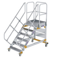 Plattformtreppe 45&deg; fahrbar Stufenbreite 800 mm 6...