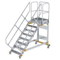 Plattformtreppe 45&deg; fahrbar Stufenbreite 800 mm 8...