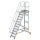 Plattformtreppe 60&deg; fahrbar Stufenbreite 600 mm 11 Stufen