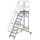 Plattformtreppe 60&deg; fahrbar Stufenbreite 600 mm 9 Stufen