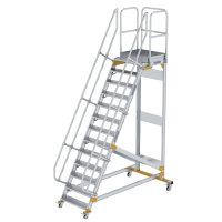 Plattformtreppe 60&deg; fahrbar Stufenbreite 800 mm 13...